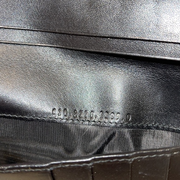 Gucci Black GG Black Canvas Long Bifold Wallet - Picture 9 of 13